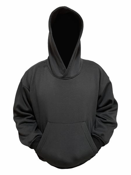 Sekk Oversized Plain Hoodie - Black