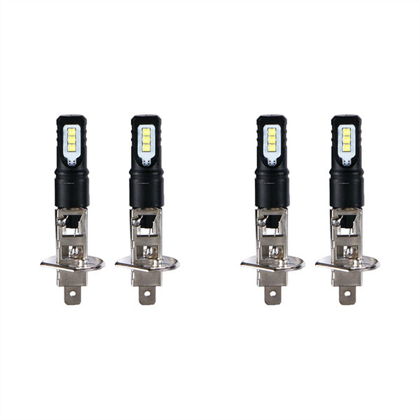 6000K Super Bright White 6000Lm Drl 4 x H1 Led Compatible with Universal