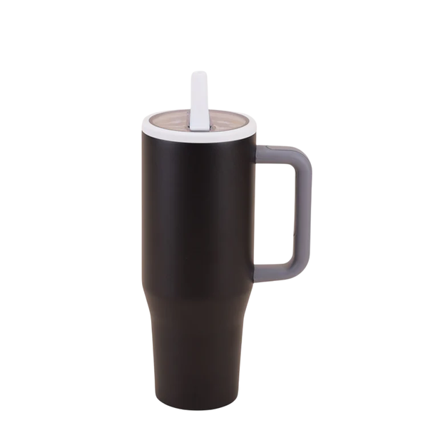 Kings 40oz Stainless Steel Tumbler with Handle and Straw