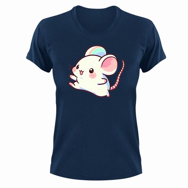 Mouse T-Shirt Gift Navy for Christmas Birthday Present 307