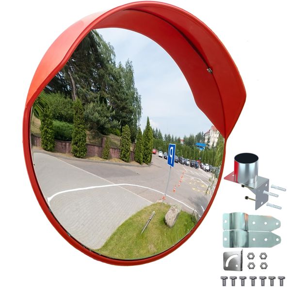 60CM Convex Security Corner Mirror, Traffic Security Driveway Mirror