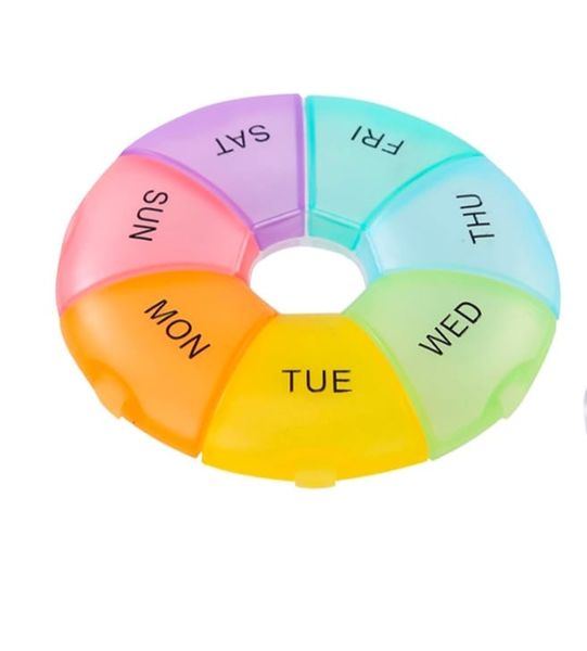 Donut Shaped Daily &amp; Weekly Pill Organiser