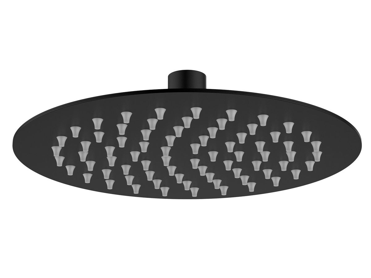 Shower Head Icon Round 8" (200MM) Black Stainless Steel