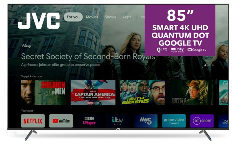 JVC 85" NQ7145 4K UHD QLED Smart TV