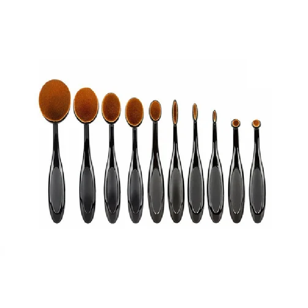 Make-Up and Foundation Brush Set - 10 Piece