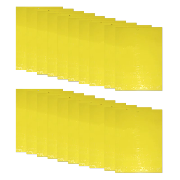 100 Pack of Sticky Traps - Yellow Sticky Bug, Fly, Mosquito Hanging Traps