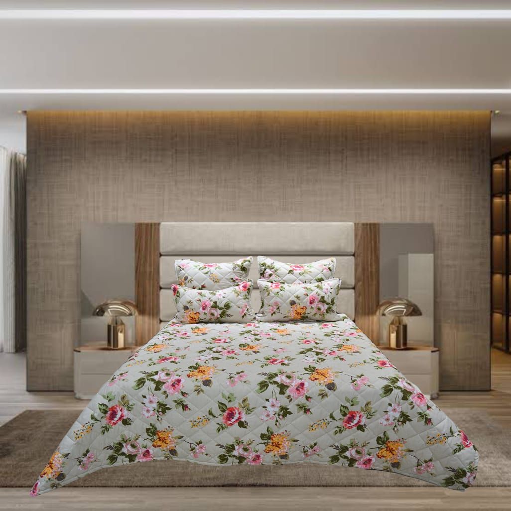 Damsaar 5 Piece Bedspread 120gsm HighQuality Microfibre Fabric