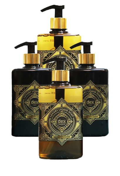 Dex Luxury Liquid Hand Soap - 2 Oud and 2 Amber - 4 x 500ml