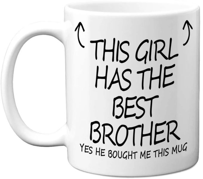 Best Brother Birthday Christmas Thank You Sister Gift 11Oz Mug