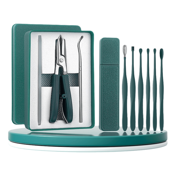 9-Piece Nail Clipper Set - Toenail Clippers, Stainless Steel
