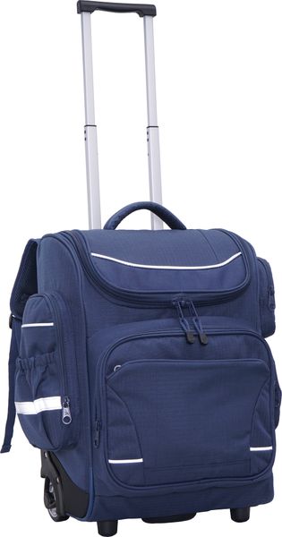 School Mate® X Large Ripstop Division Trolley Backpack NAVY S-2931