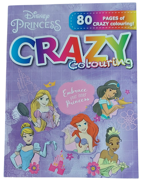 Disney Princess 80 Pages Crazy Colouring