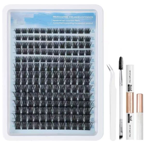 Eyelash Cluster Set 168 Pieces Eyelash Cluster Eyelash Extensions 8-16mm