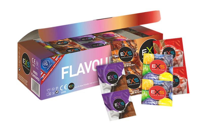 EXS Mixed Flavoured Condoms Variety