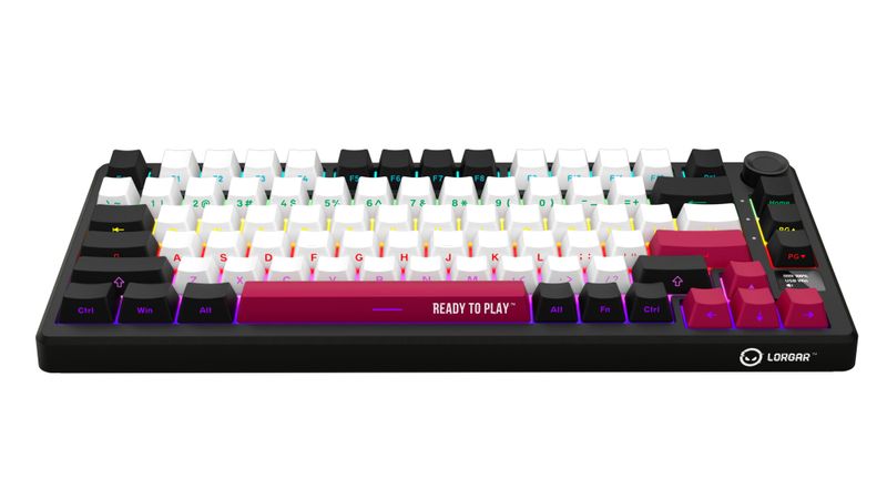Lorgar Kbp7075w Wireless 75% Mechanical Pro Gaming Keyboard Black/Red