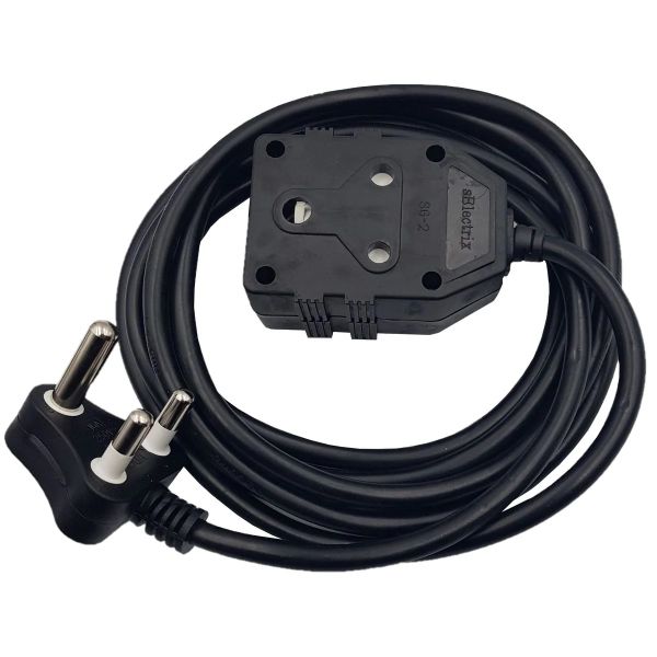 Selectrix 3M 16A Extension cord with Double Coupler - 250V - 3500W