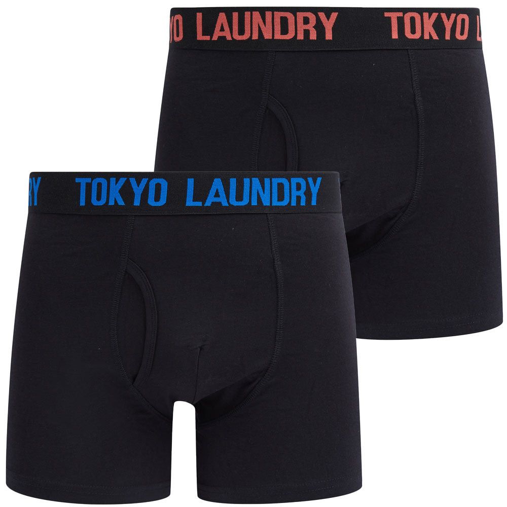 Tokyo Laundry Mens - Sadler (2 Pack) Boxer Shorts Set in Hot Coral ...