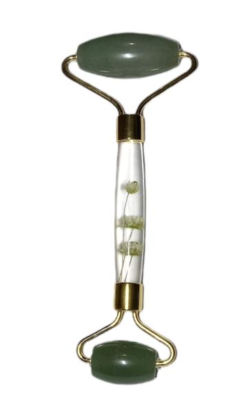 Jade Stone Flower Facial Massage Roller