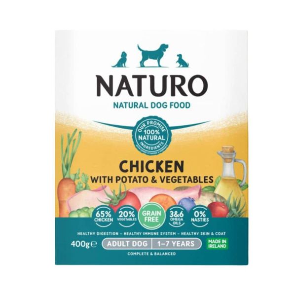Naturo - Adult Dog Chicken With Potato and Vegetables 400g