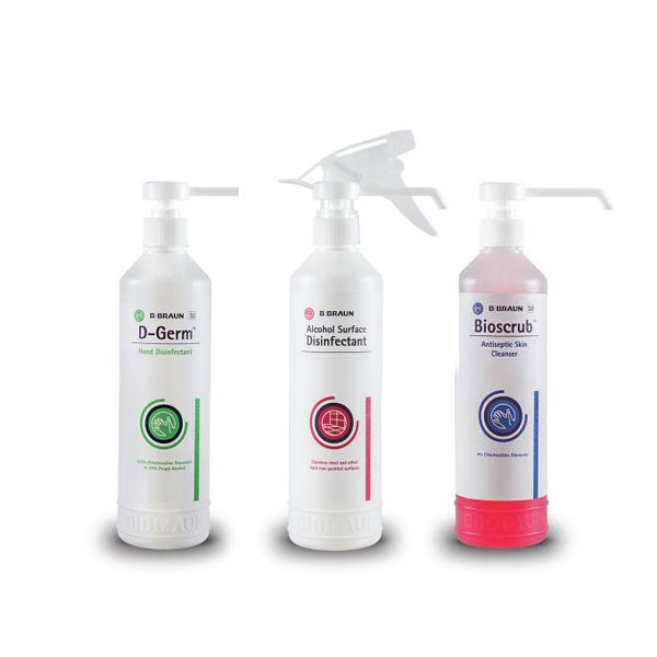 Dgerm Sanitizer Surface Disinfectant &amp; Bioscrub Hand Wash Combo