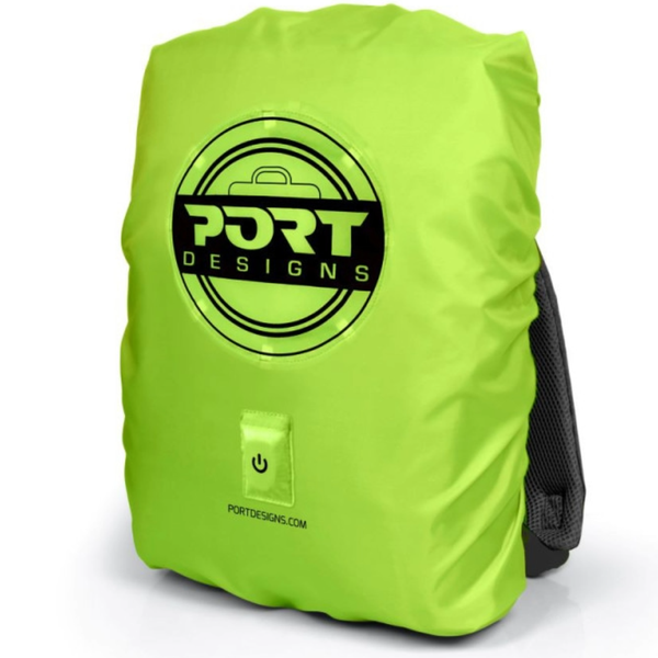 Be Visible - Bag Raincover with LED Lighting - Waterproof Backpack Rain Cover