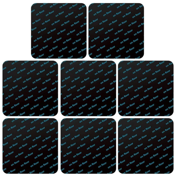 Anti-Slip Rug Stickers, Non-Slip Carpet Tape for Floors - Black - 8 Pack