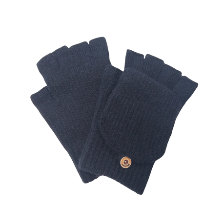 Winter Convertible Fingerless Gloves - Half Finger Mittens - Cotton Road OG Image