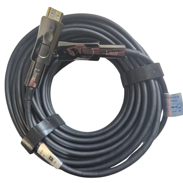 Linx 15m 8K AOC Ultra High-Speed Fiber Optic HDMI with detachable heads