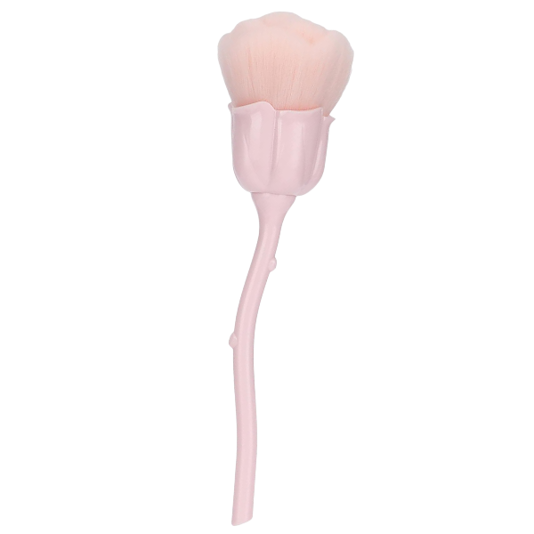Rose-Shaped Nail Powder Remover Brush - Light Pink