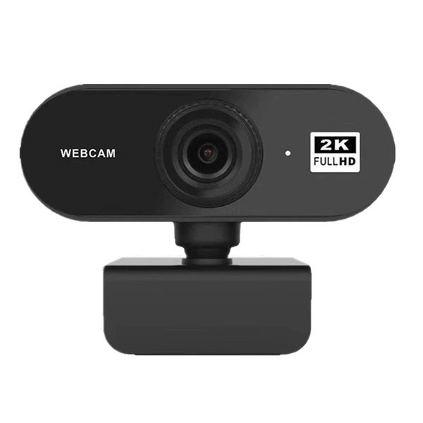 2K Full HD USB Webcam - Plug-and-Play for Online Class Meeting Live Stream