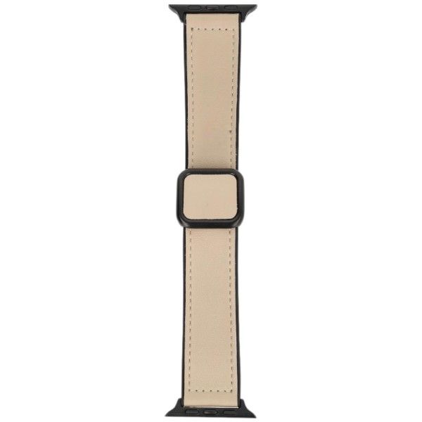 Square-Buckled Magnetic Watch Strap - Beige