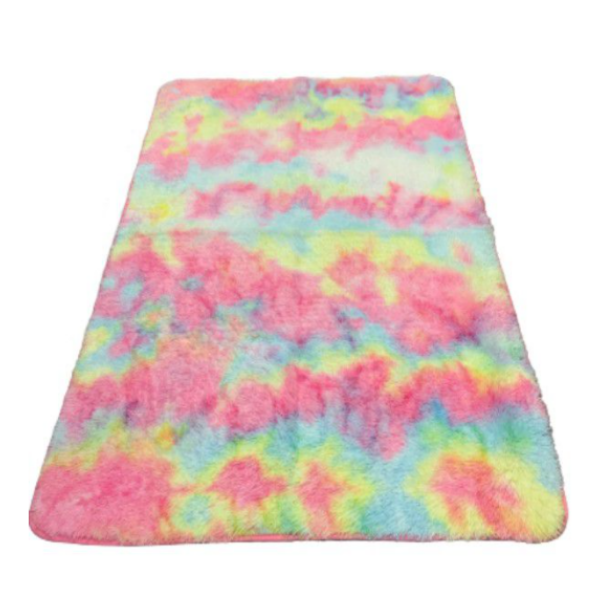 Luxurious Soft and Fluffy Rainbow Shaggy Carpet