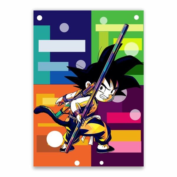 Baby Goku Colourful Poster - A1