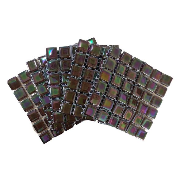 Mosaic Tiles Chocolate Brown Pearl 15mm (small mosaic tiles for crafting)