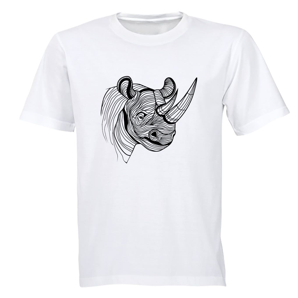 Rhino Illustration - Adults - T-Shirt | Shop Today. Get it Tomorrow ...