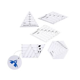 Alanes 5Pcs Quilting Ruler Patchwork Sewing Cutting Craft Ruler DIY ...