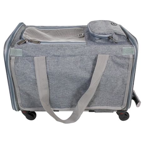 Pet carriers with wheels for airplanes best sale