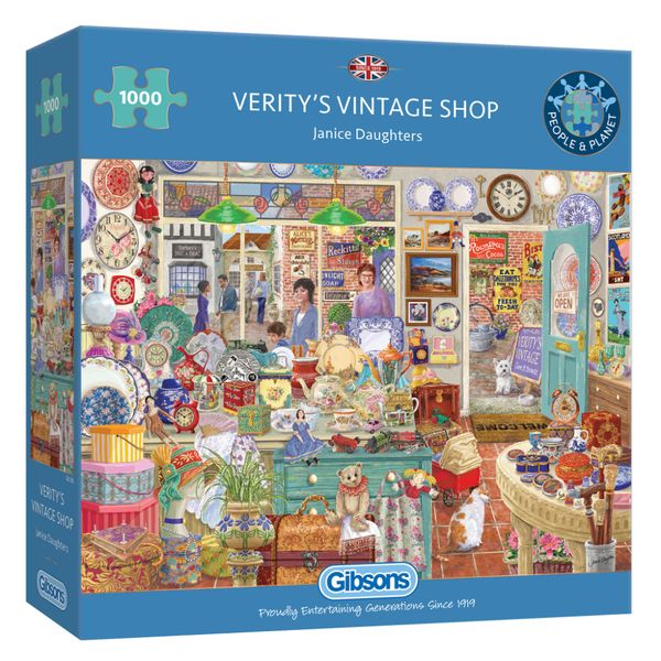 Gibsons Verity's Vintage Shop 1000 Piece Jigsaw Puzzle