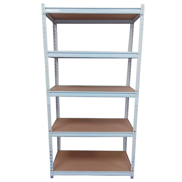 Storage Rack Shelf White (Steel And MDF Wood) - 5 Tier - 30cm Deep