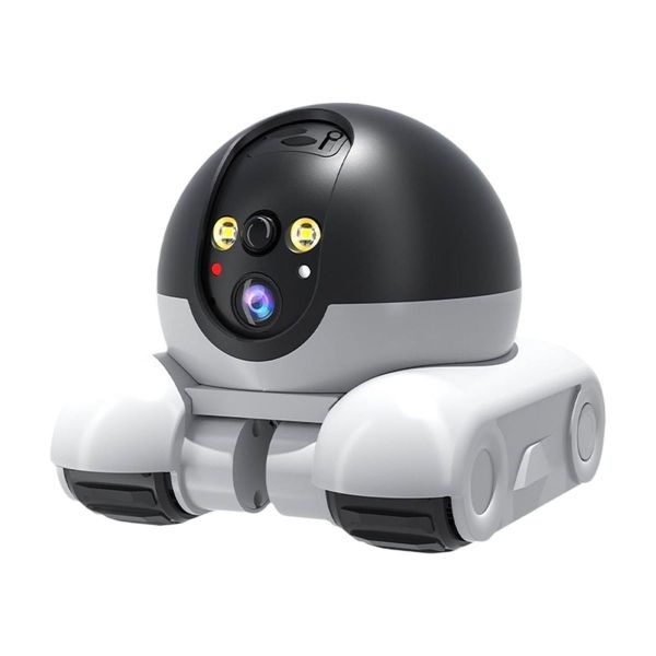 Pet Robot Camera on Wheels, 360 View With Dual Lens with App Control