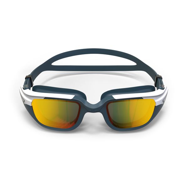 Nabaiji Spirit 500 Kids/Jr Swimming Goggles Mirrored Lenses - Yellow / White