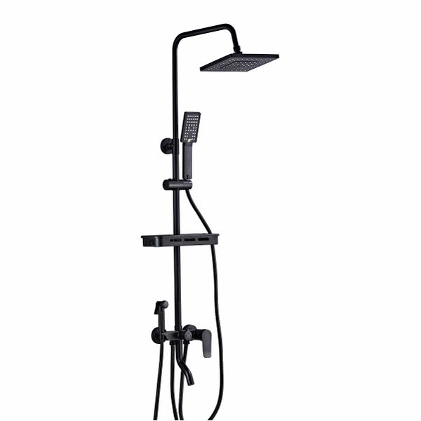 All-in-1 Exposed Shower Set - Matte Black