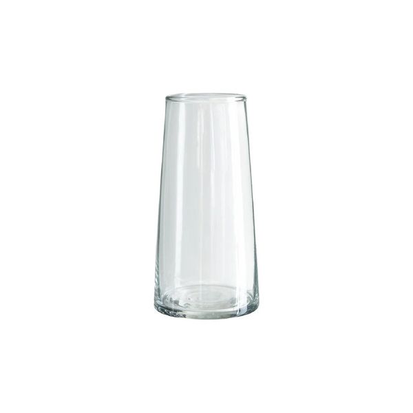 Set of 2 Tapered Glass Flower Vase for Centerpieces - 18cmH x 7cmD