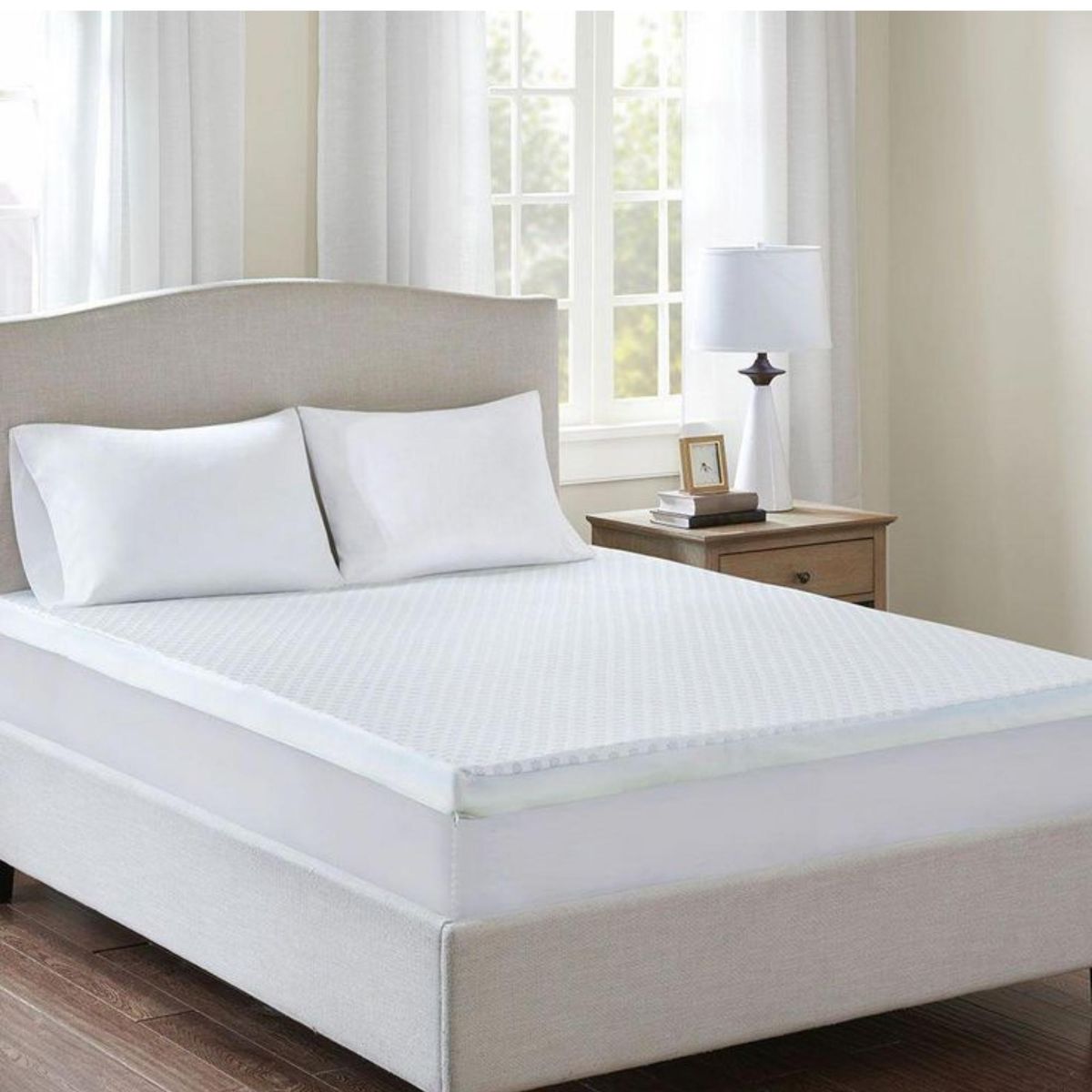 Bedtime Bliss Mattress Topper Pad Memory Foam Cool Gel Beads