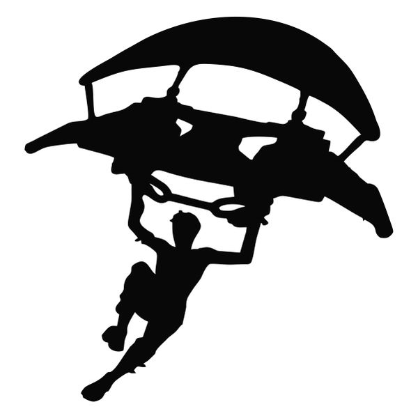 Fortnite Flying On Paragliding Decal