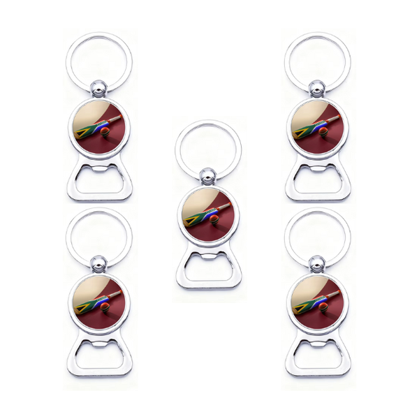 5PK Cricket South Africa 2 in 1 Bottle Opener and Keyring Novelty Gift