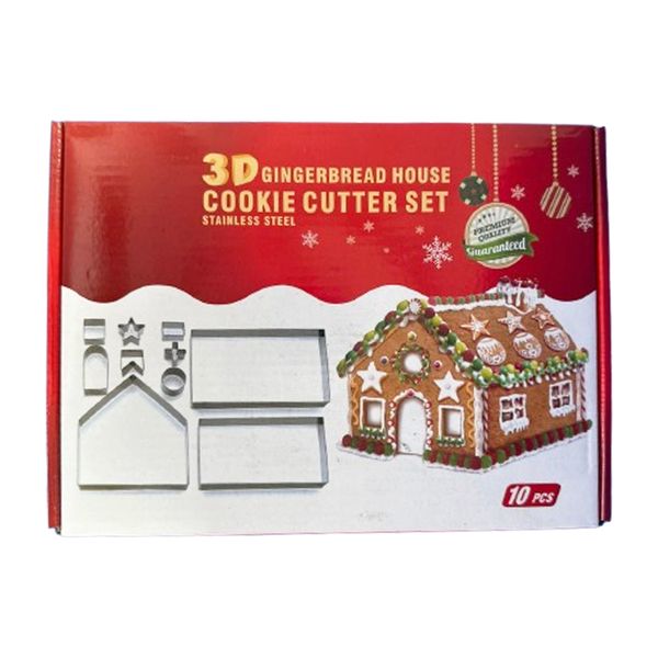 Gingerbread House Cookie Cutter Set - 10 Piece
