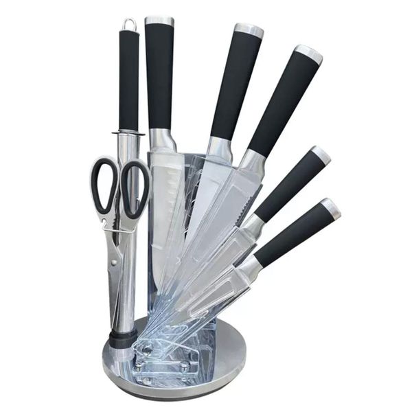 Yas-Kitchen Knife Set With Acrylic Holder
