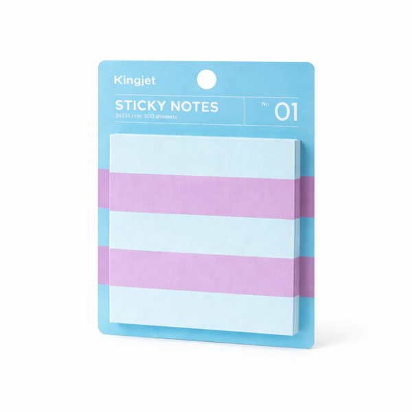500 Sheets - Sticky Note Strips - Purple &amp; Blue