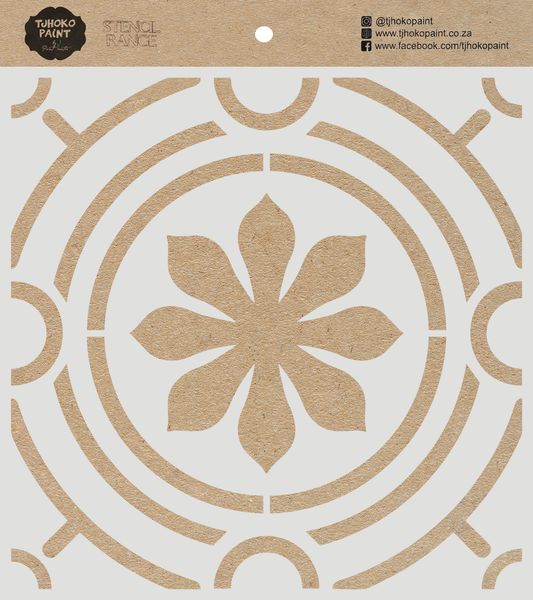 Tjhoko Paint Stencil - 15x15cm - Lovely Lotus